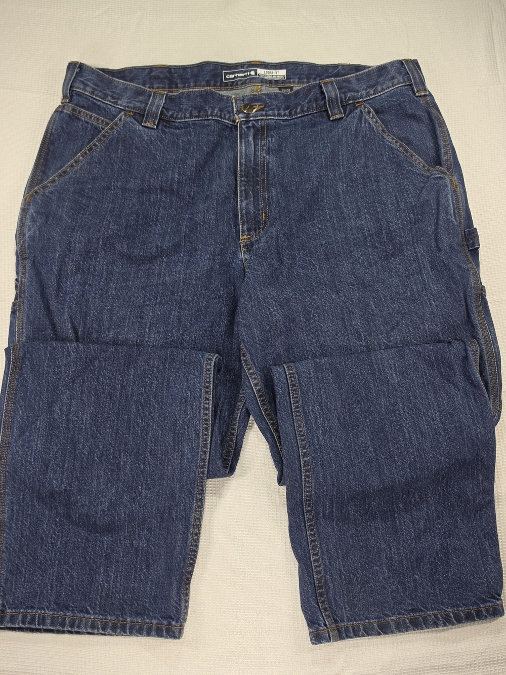 Carhartt Loose Fit Utility Short Cargo Shorts Blue Waist 38 x 30